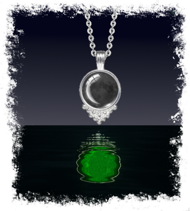 Collana Glowing in the dark Mezzaluna Calante
