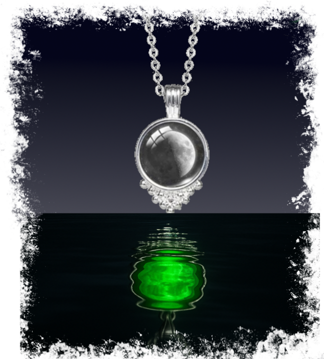 Collana Glowing in the dark Primo Quarto di Luna
