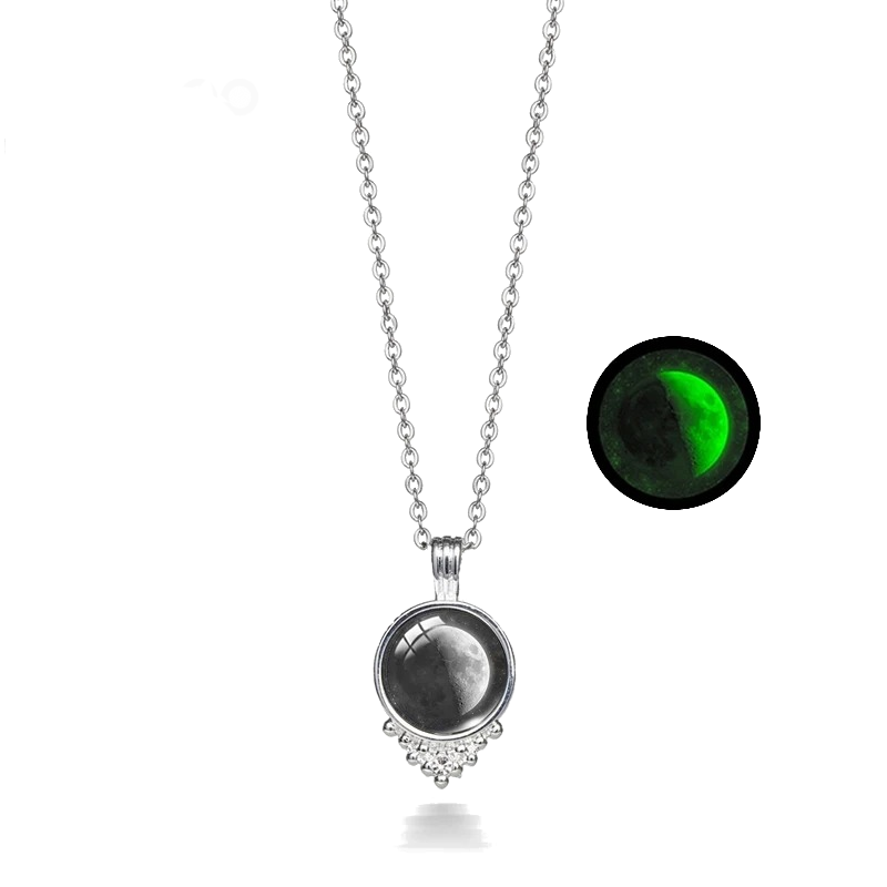Collana Glowing in the dark Primo Quarto di Luna