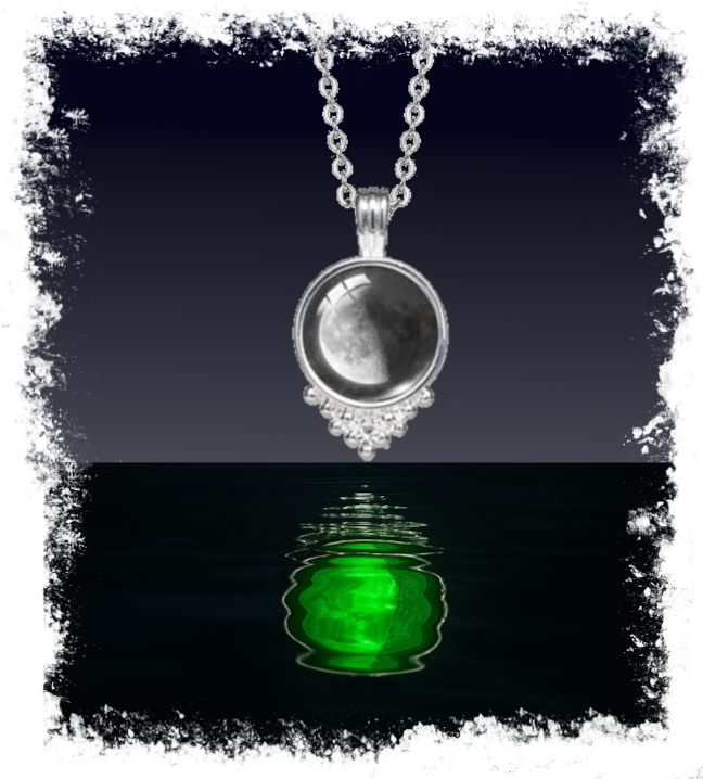Collana Glowing in the dark Ultimo Quarto di Luna